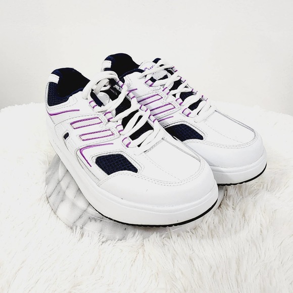 Curves For Women Rocker Sneakers Casual Walking Shape Up Toning Leather Size 10 - Picture 2 of 16